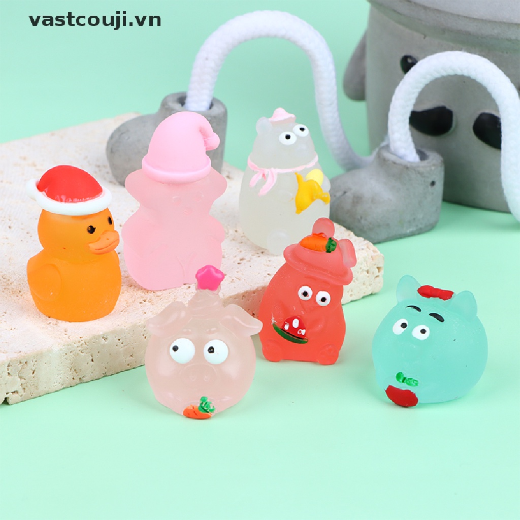 Set 10 Phụ Kiện Làm Trang Sức Hình Động Vật Phát Quang DIY