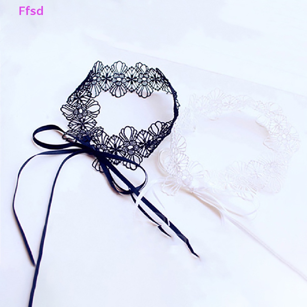 {Ffsd} Vòng Cổ Choker Ren Dễ Thương Có Thể Điều Chỉnh Phong Cách Gothic Ngọt Ngào Có Thể Tháo Rời Trang Sức Tiệc Cosplay Cho Nữ *