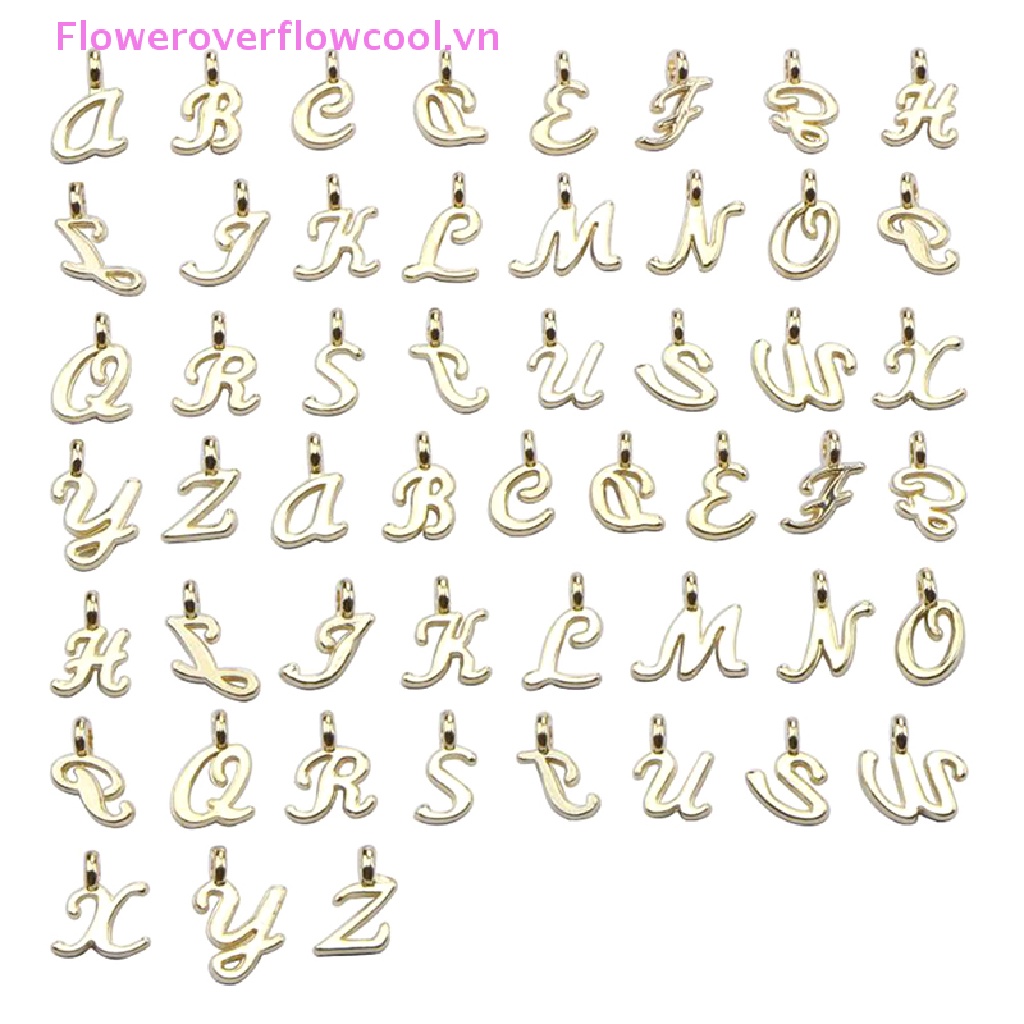 Bộ 26 Mặt Dây Chuyền Hình Chữ Cái Từ A-Z DIY