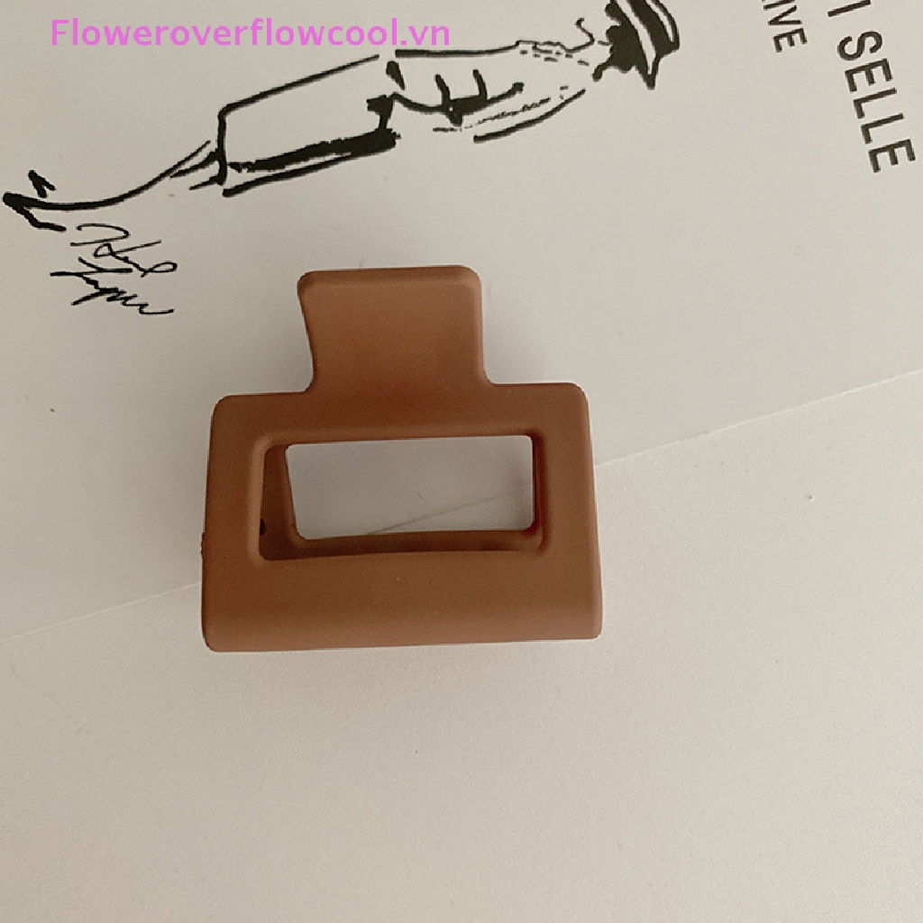 Kẹp Tóc Càng Cua Cỡ Nhỏ Màu Trơn Thời Trang Hàn Quốc Cho Nữ