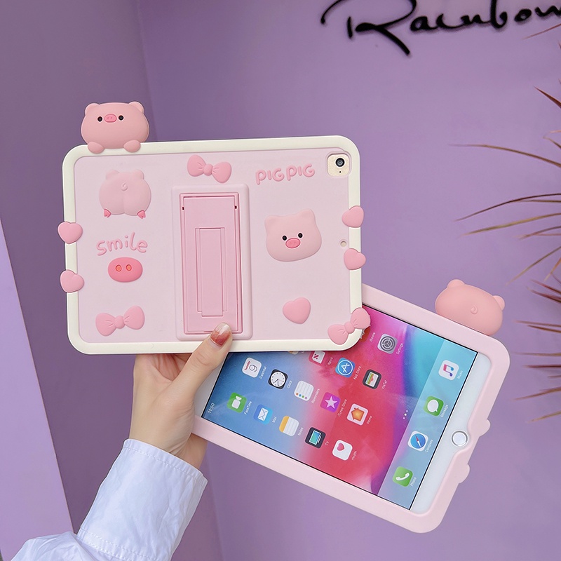 Ốp Máy Tính Bảng Chống Sốc Hình Bé Gái 3D Cho ipad mini air pro 1 2 3 4 5 6 7 8 9 10 9.7 10.2 10.5 10.9 11 12.9 2017 2018 2019 2020 2021 2022