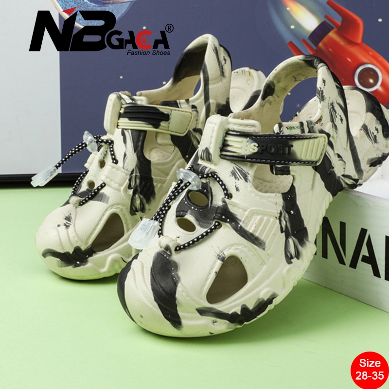 ✨Hàng Có Sẵn RAYA Đã Sẵn Sàng Hàng✨ Xăng đan Crocs Đi Biển Mùa Hè Tốc Độ Nhanh Khô Kích Thước 28-35 Cho Bé Trai Và Bé Gái