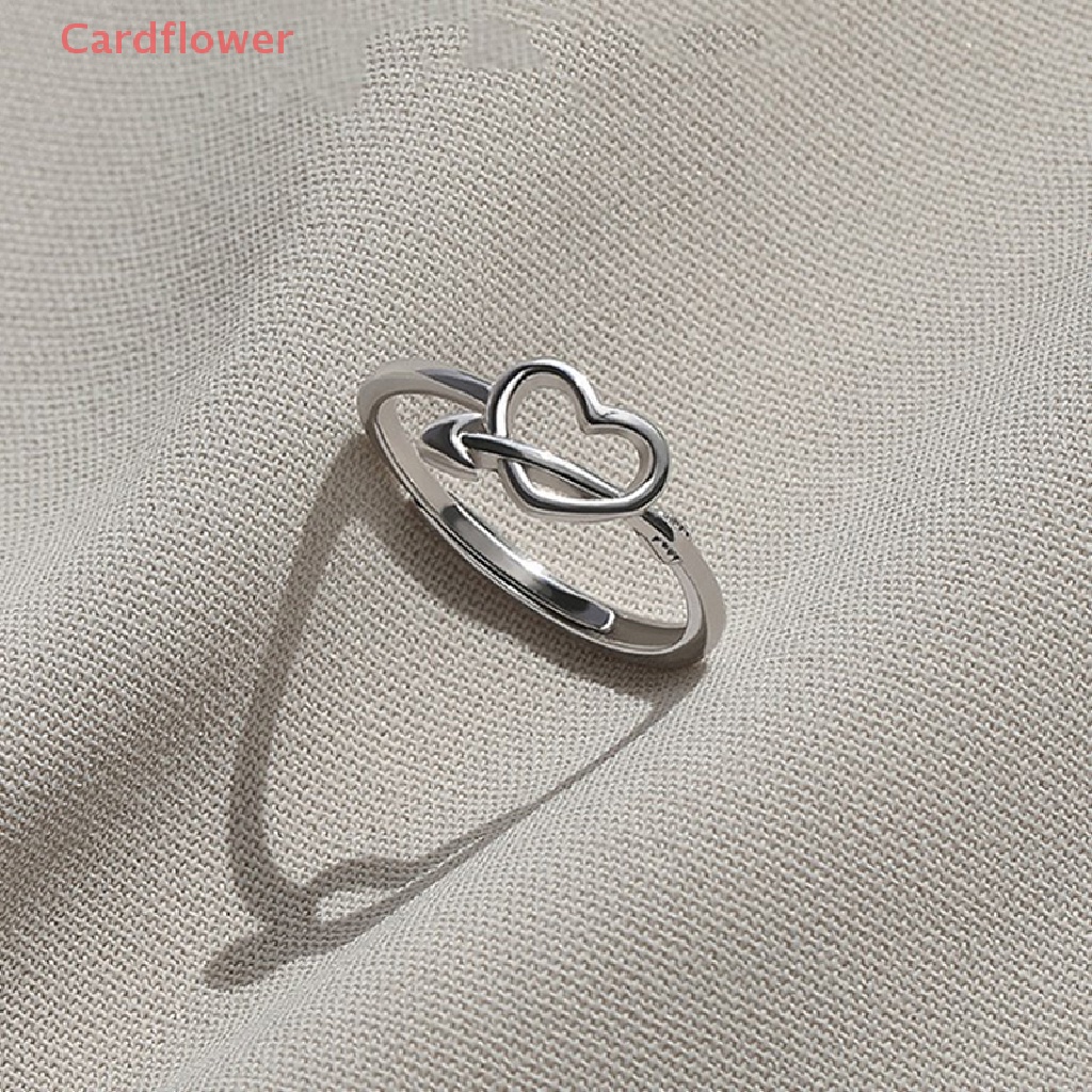 < Cardflower > Nhẫn Cưới Hình Mũi Tên Tình Yêu Lãng Mạn Màu Bạc Tinh Tế Kích Thước Miễn Phí Cho Nữ Giới