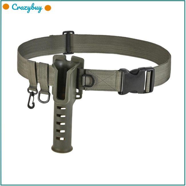 Cr Giá Đỡ Cần Câu Cá Đeo Thắt Lưng Chống Rơi Có Thể Điều Chỉnh Thiết Kế Móc Chữ D Cho Hoạt Động Ngoài Trời