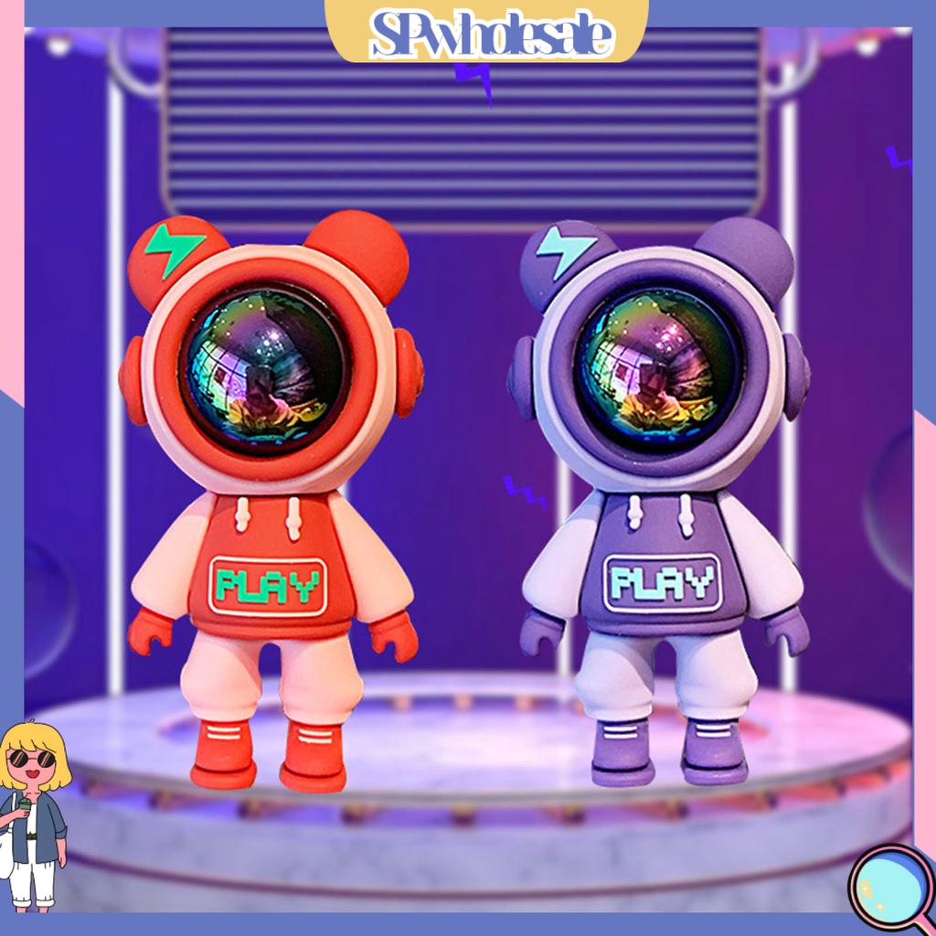 <SPwholesale> Móc Khóa Hình Gấu Bằng Nhựa PVC Chống Rơi Phối Tua Rua Dễ Thương