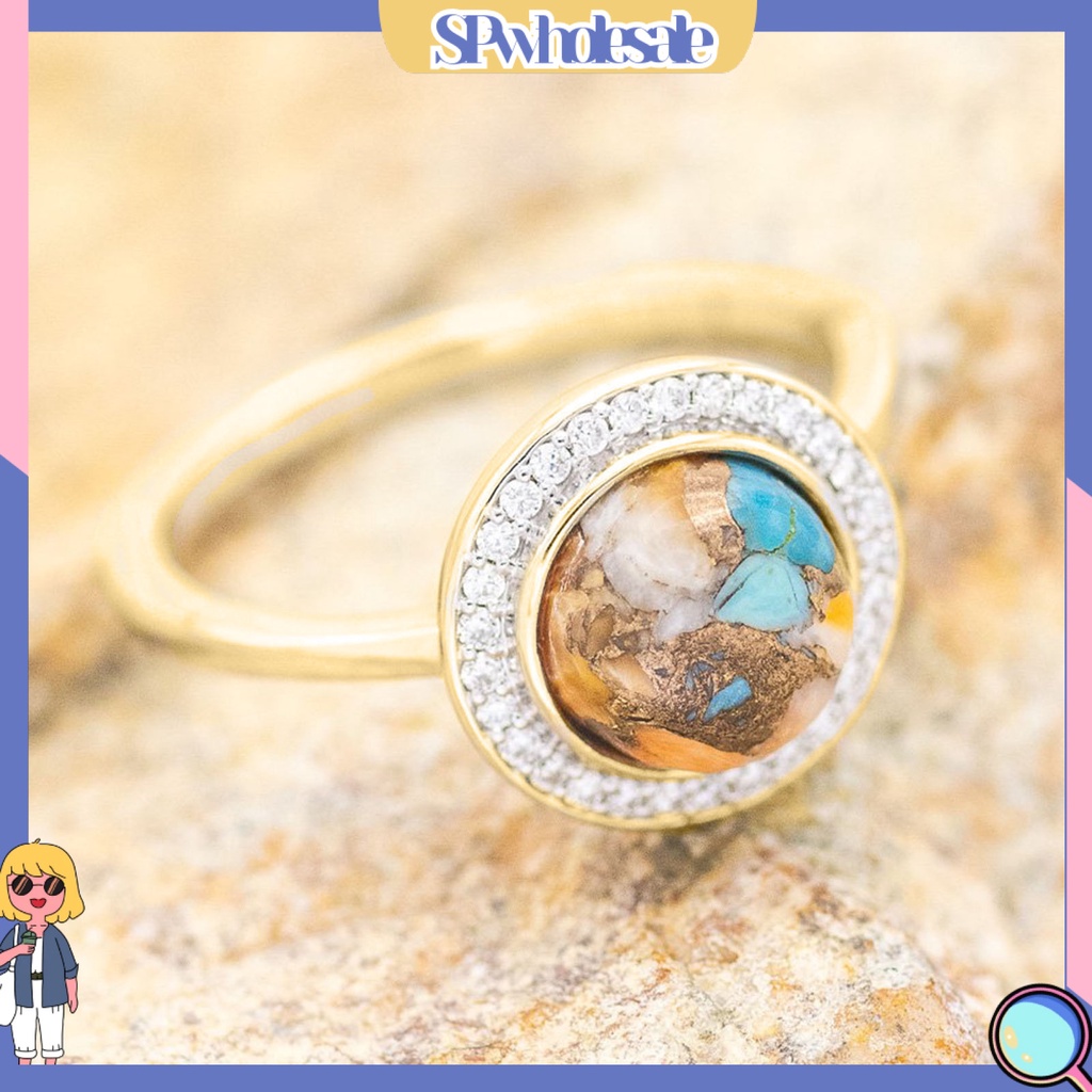 <SPwholesale> Bộ 3 Nhẫn Đính Đá Phong Cách Bohemia Cho Nữ