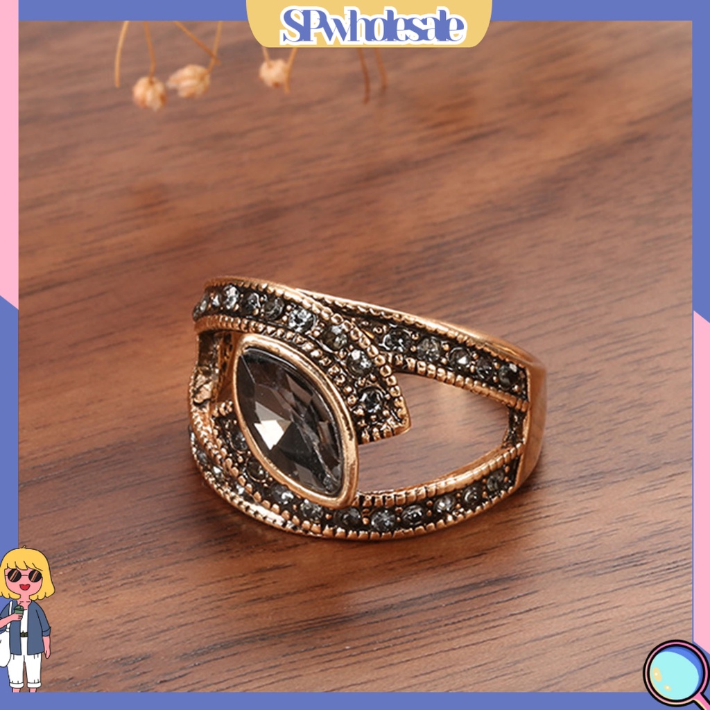 <SPwholesale> Nhẫn Đeo Khớp Ngón Tay Đính Đá Zircon Kiểu Vintage Cho Nữ