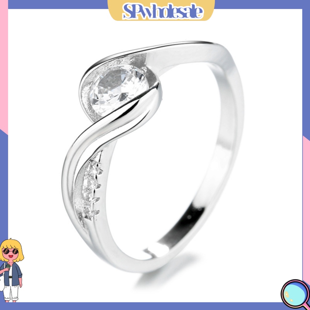 &lt;SPwholesale&gt; Nhẫn Đính Đá Thời Trang Dành Cho Nữ