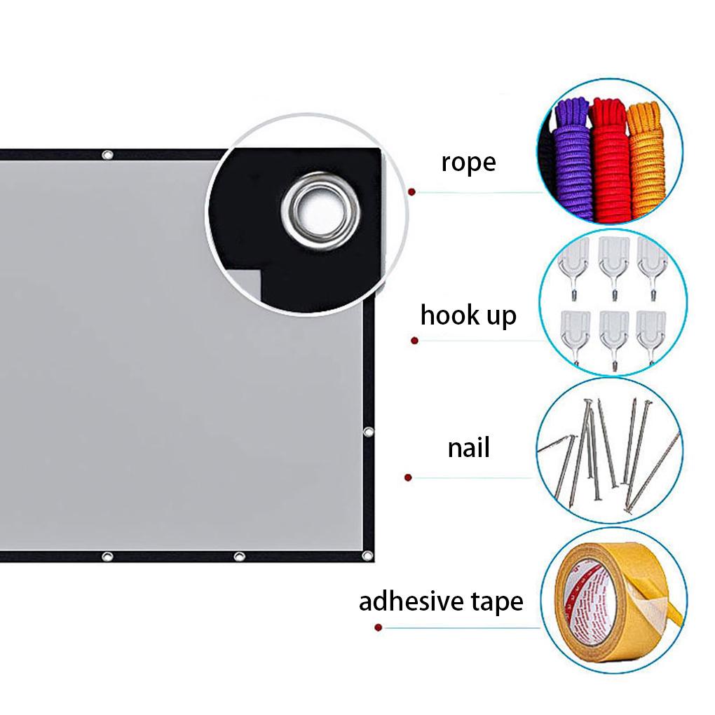 Màn Hình Máy Chiếu 72inch 16: 9 Có Thể Gấp Gọn Tiện Dụng