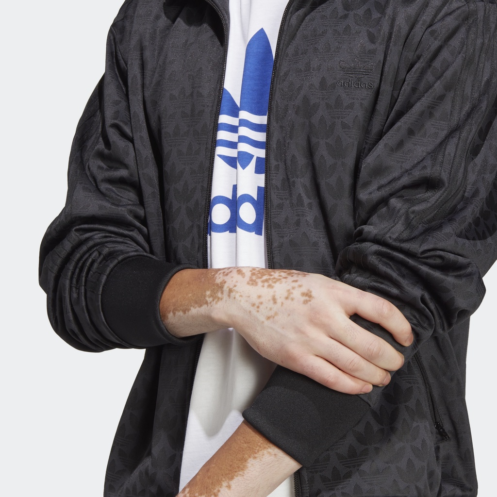 Adidas Phong cách sống Áo Track Jacket Monogram Graphic Nam Đen HZ4155