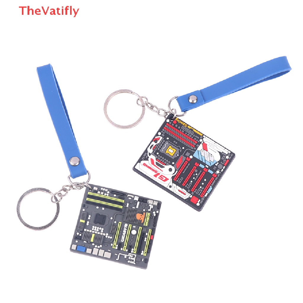 [Thevalifly] Móc Khóa Hình Bo Mạch Chủ Mini Sáng Tạo Phụ Kiện Ô Tô