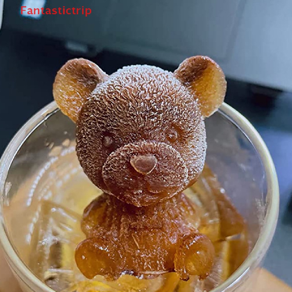 Khuôn Silicon Làm Đá / Sô Cô La Hình Gấu Mới