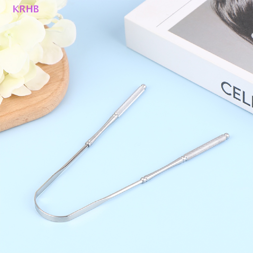 1 Dụng Cụ Nạo Lưỡi Bằng Thép Không Gỉ Mới