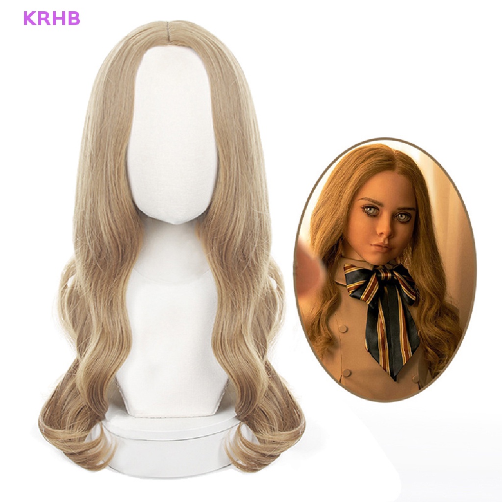 Tóc Giả Dài 60cm Chịu Nhiệt Hóa Trang Halloween KRHB M3GAN Mới