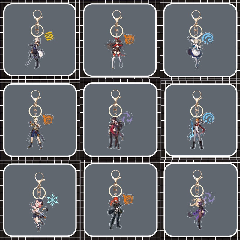 Móc Khóa Hình Nhân Vật Margot Anime Genshin Va Chạm