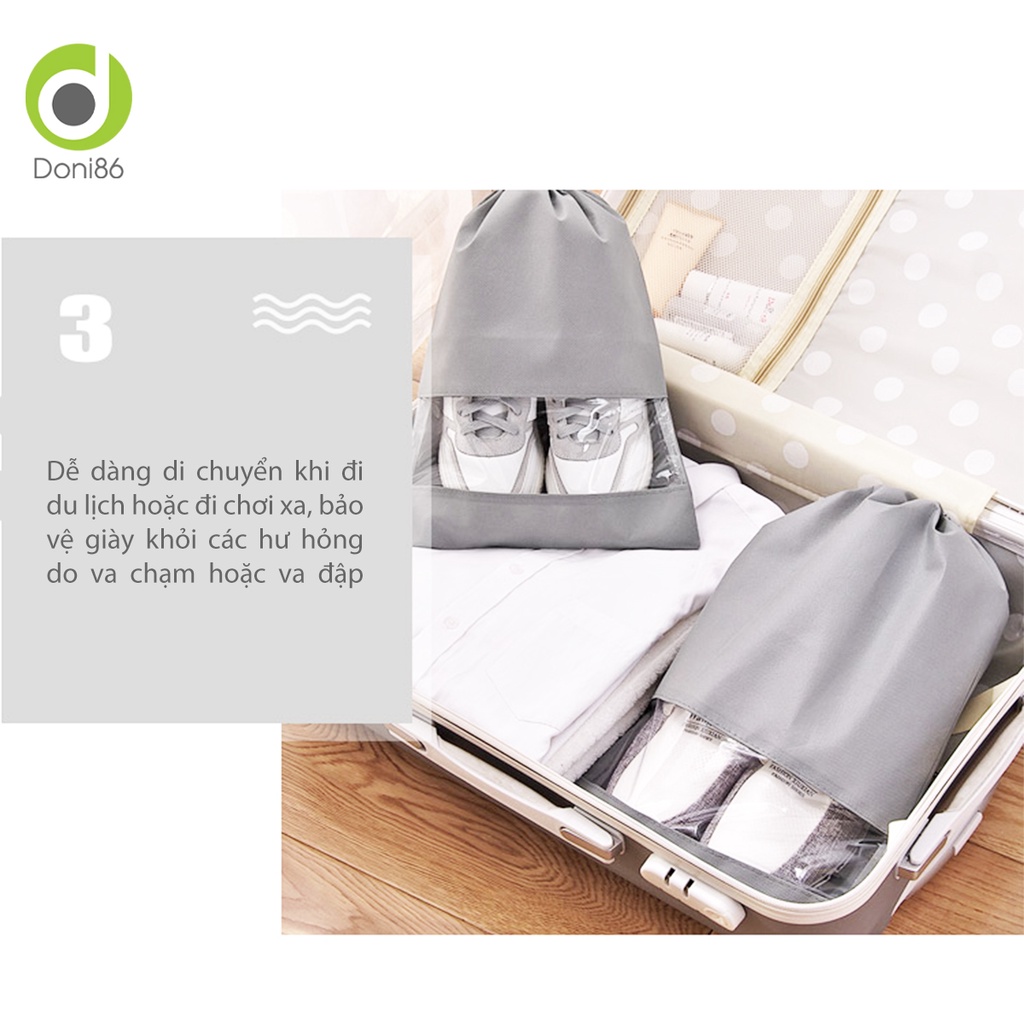 Túi đựng giày kích thước lớn phù hợp nhiều size giày, chống ẩm ướt, chống bụi bẩn - Doni - DOPK352