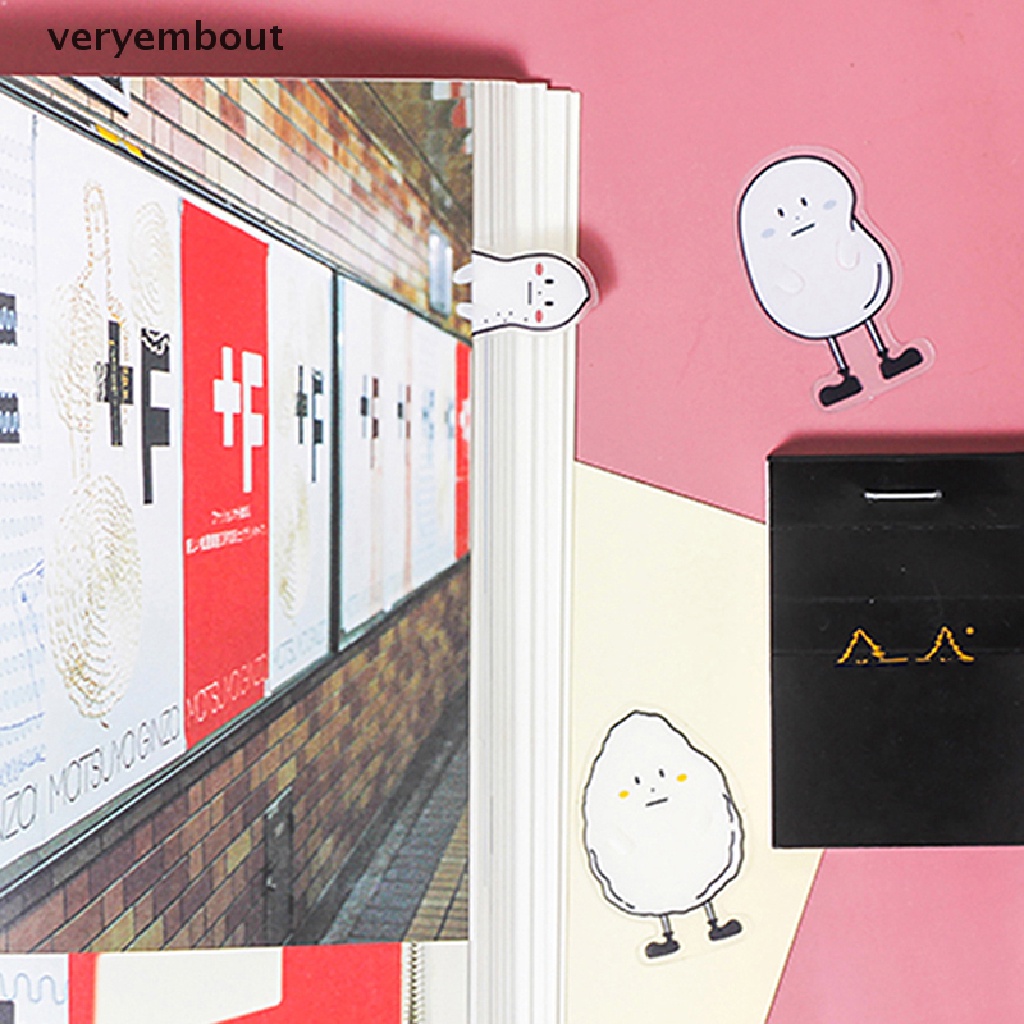 Set 5 Thẻ Đánh Dấu Trang Sách Bằng Giấy Họa Tiết Hoạt Hình