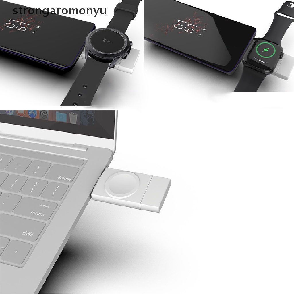 Đế Sạc Đồng Hồ Đeo Tay 2 Trong 1 Cổng USB / Type C