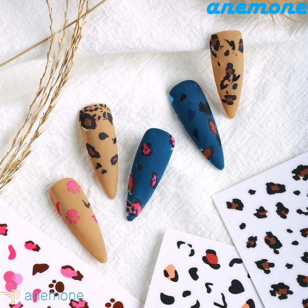Hình Dán Trang Trí Móng Tay Họa Tiết Da Báo Thời Trang