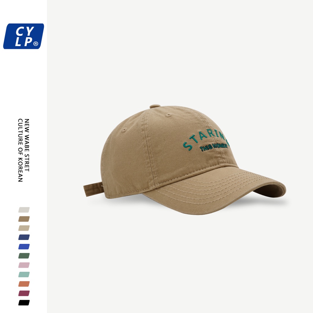 Mũ Lưỡi Trai Thêu Chữ Phong Cách Đường Phố Hàn Quốc Thời Trang Xuân Hè Cho Nam Và Nữ