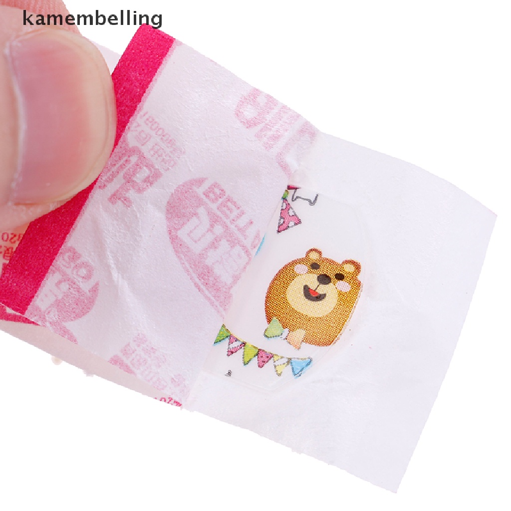 Kamembelling 120 Miếng Dán Bằng PE Trong Suốt Thoáng Khí Họa Tiết Hoạt Hình