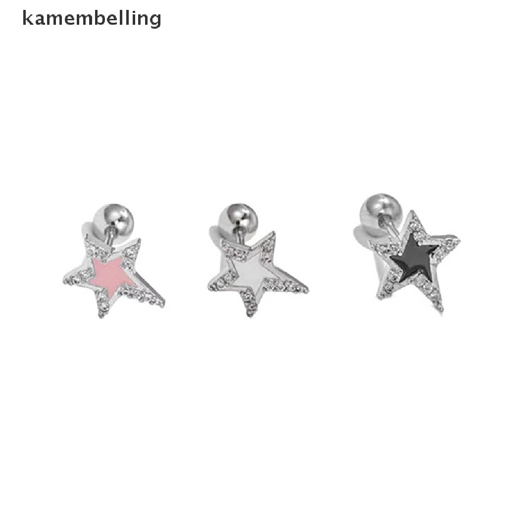 1 Đôi Khuyên Tai Đính Đá Thời Trang Cho Nữ