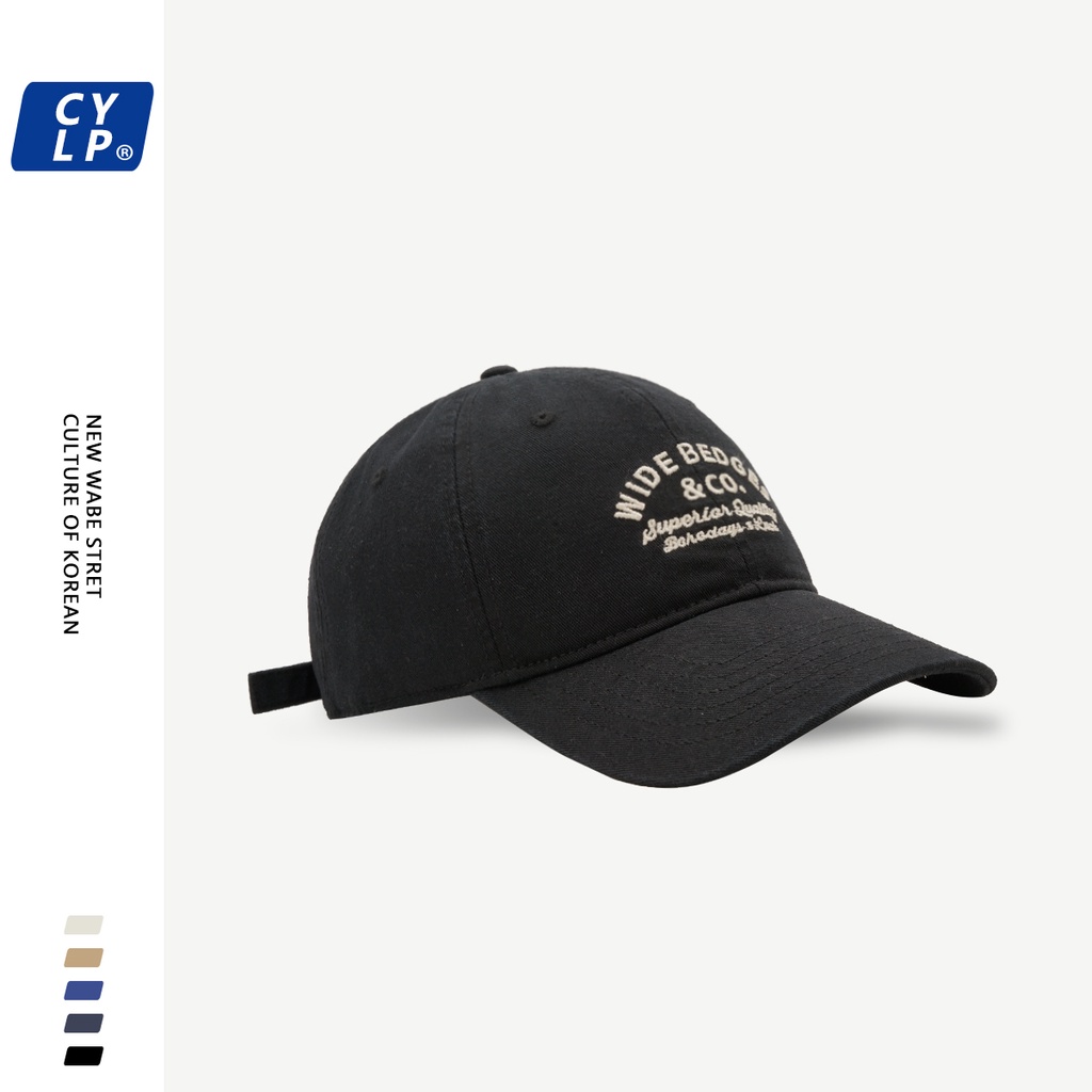 Mũ Lưỡi Trai Mềm Thêu Chữ Phong Cách Đường Phố Hàn Quốc Thời Trang Mùa Hè Cho Cặp Đôi