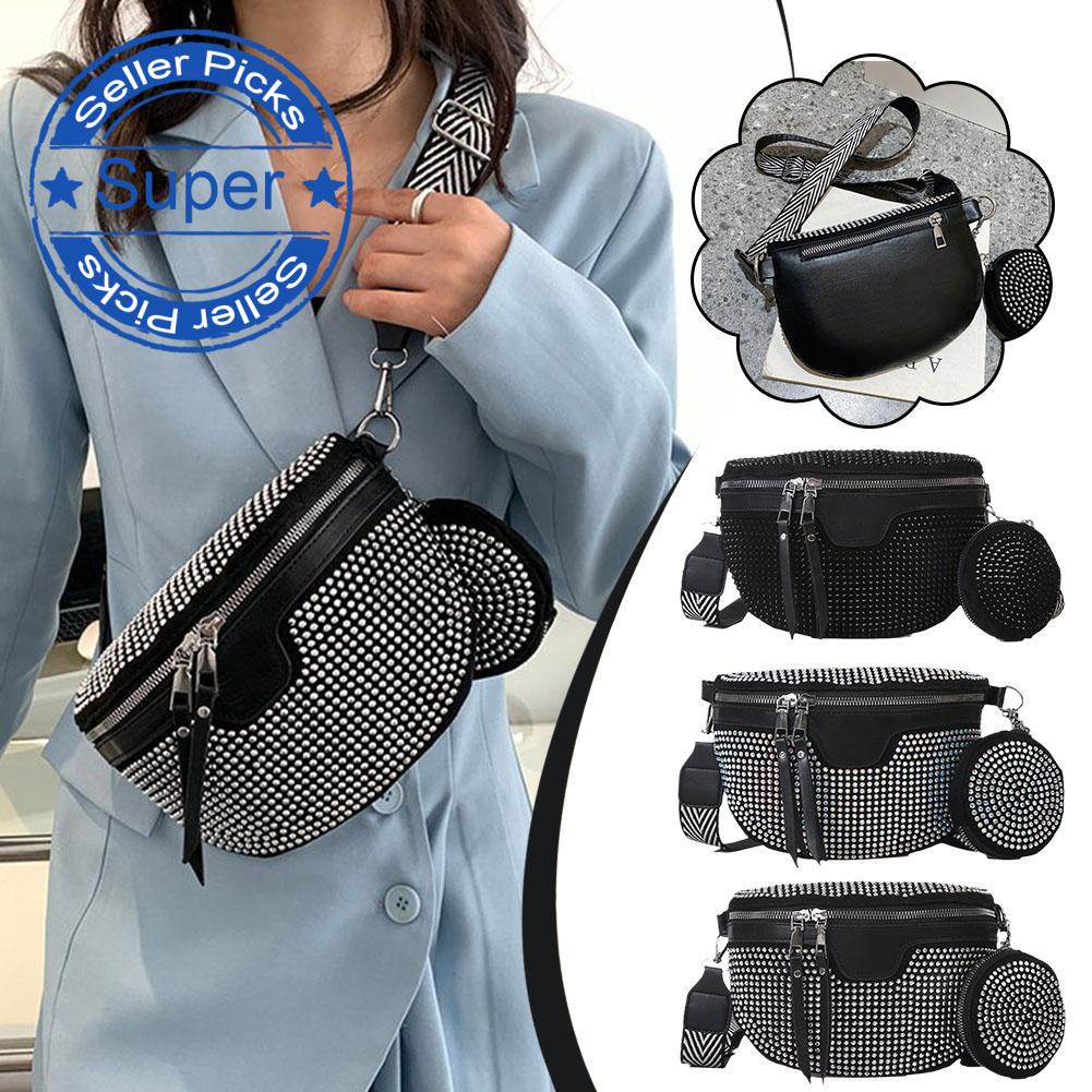 Túi Đeo Chéo Đính Đá Đơn Giản Đa Năng P2P5