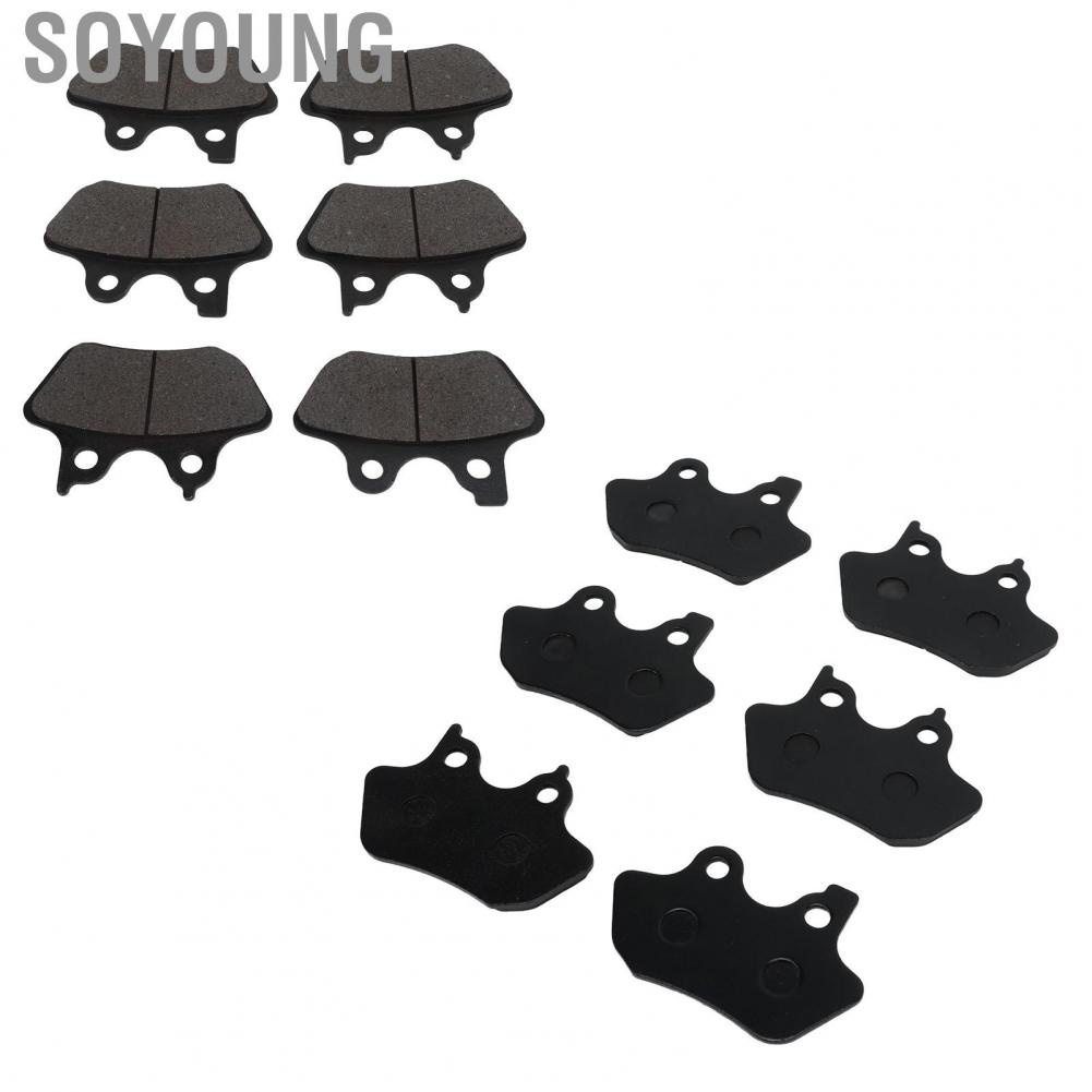Soyoung Brake Pads  Abrasion Resistance Front Rear FA400 6pcs Metal for Fatboy Firefighter Anniversary