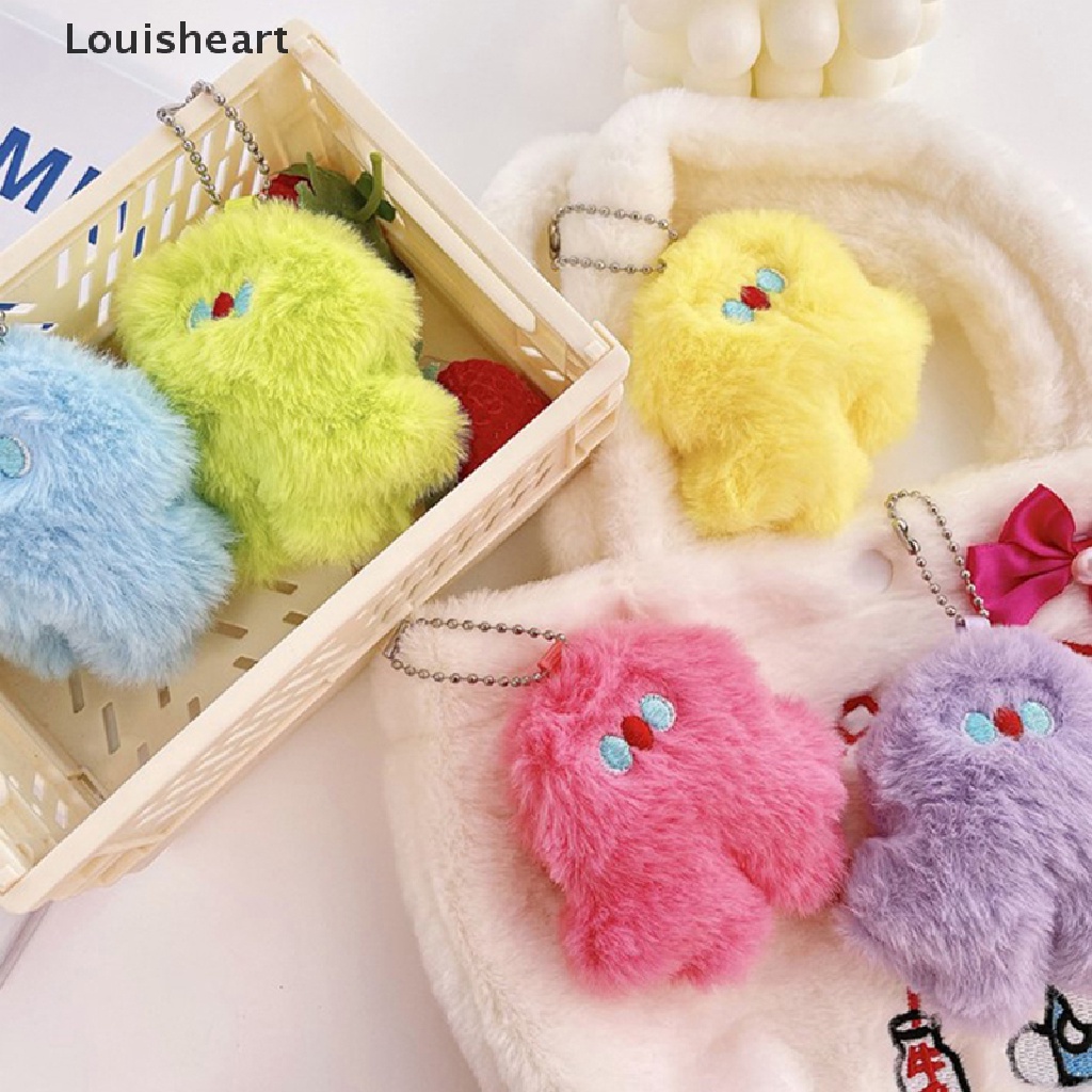 Louisheart Móc Chìa Khóa Hình Thỏ Nhồi Bông Mềm Mịn Dễ Thương