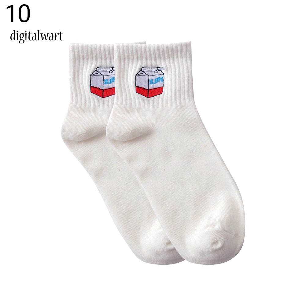 Kỹ Thuật Số| Vớ Cotton Mềm Mại In Họa Tiết Hoạt Hình Dễ Thương Thời Trang Thu Đông Cho Nữ