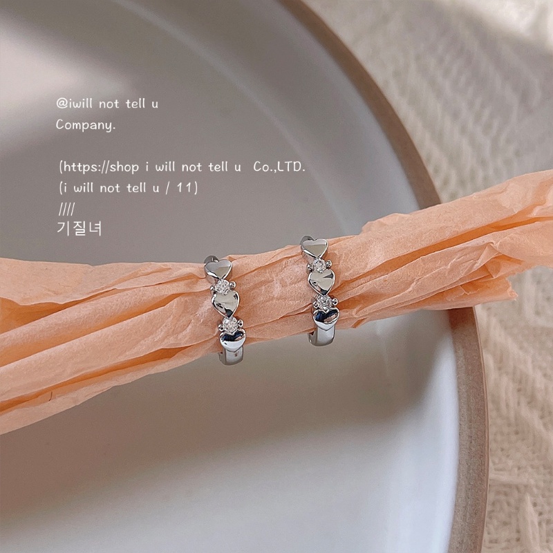 Bông Tai Mạ Bạc Hình Trái Tim Đính Đá Thời Trang 2023 Dành Cho Nữ