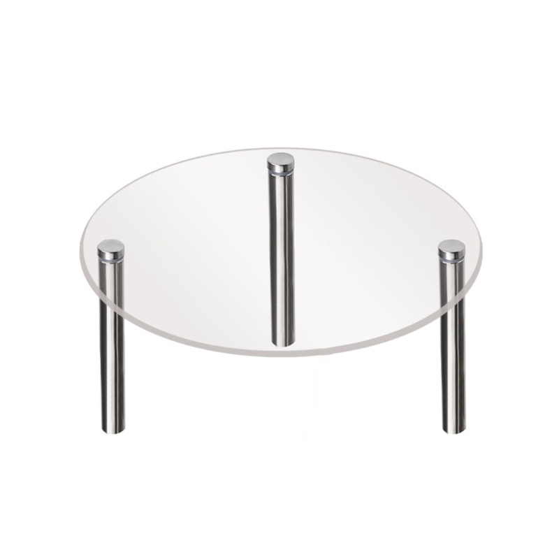 Giá Đỡ Bánh Cupcake Bằng Acrylic Trong Suốt Hình Tròn / Vuông Độc Đáo Trang Trí Tiệc Cưới / Sinh Nhật