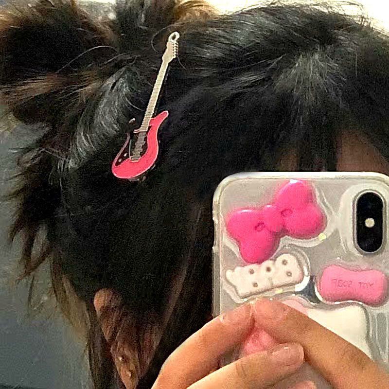 Kẹp Tóc mini Hình Đàn guitar Dễ Thương Cho Nữ