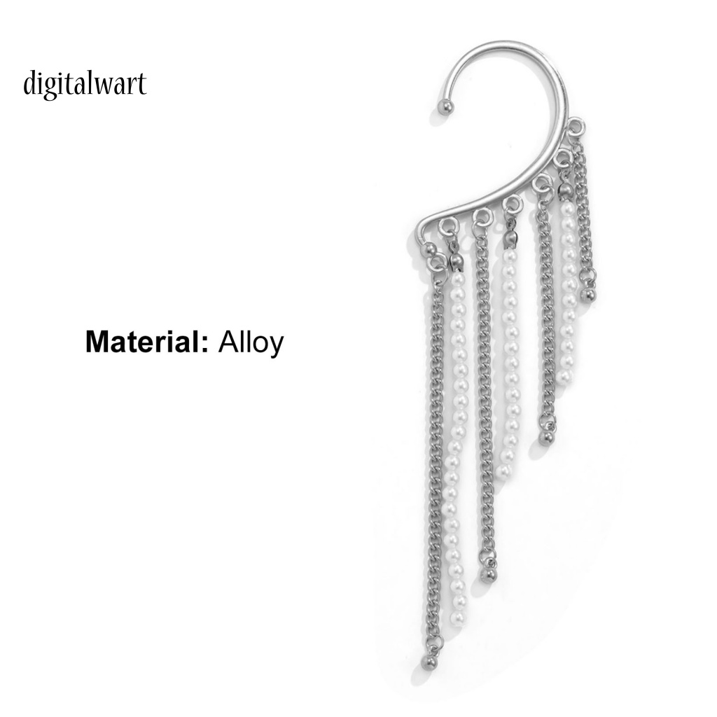 Kỹ Thuật Số| 1 Khuyên Kẹp Vành Tai Tua Rua Phong Cách Vintage Tinh Tế Cho Đám Cưới