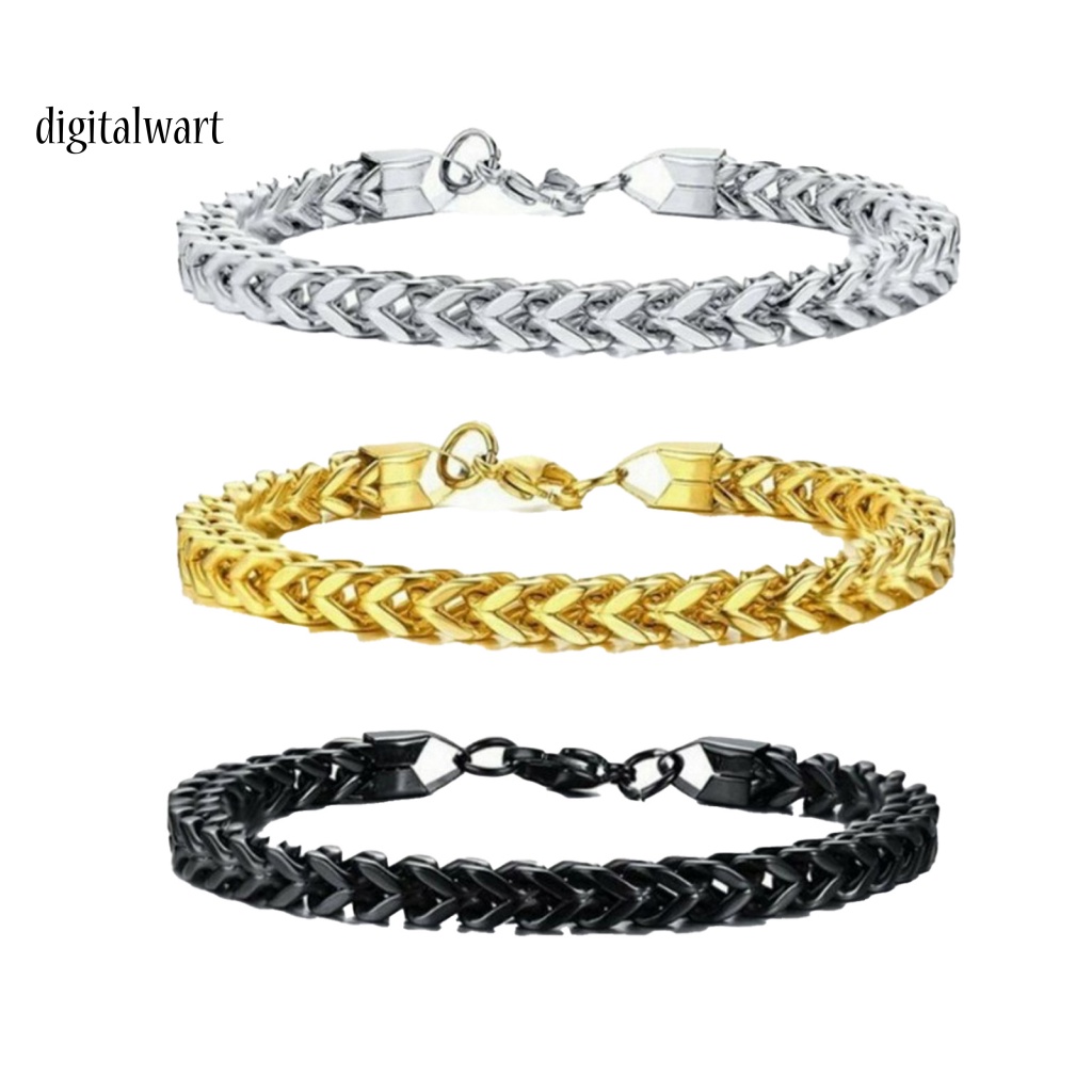 Kỹ Thuật Số| Vòng Đeo Tay Bằng Thép Titan Họa Tiết Xương Rắn Phong Cách Âu Mỹ Cá Tính Thời Trang Cho Nam