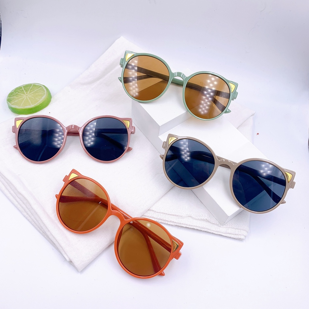 Kính Mát Gọng Mắt Mèo Chống Tia UV Cho Bé