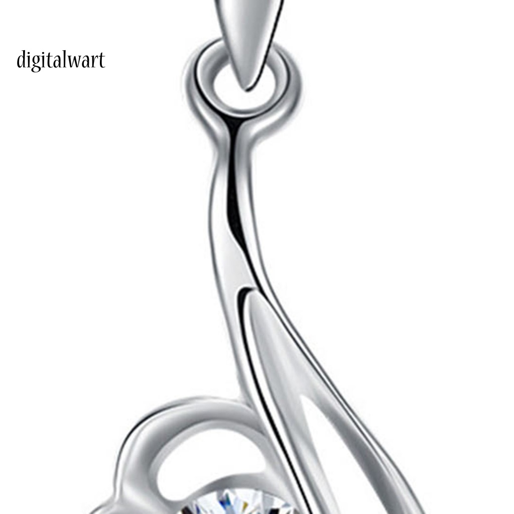 Kỹ Thuật Số| Vòng cổ Mạ Bạc 925 Mặt Hình Hoa Đính Đá Zircon Dễ Thương Cho Nữ