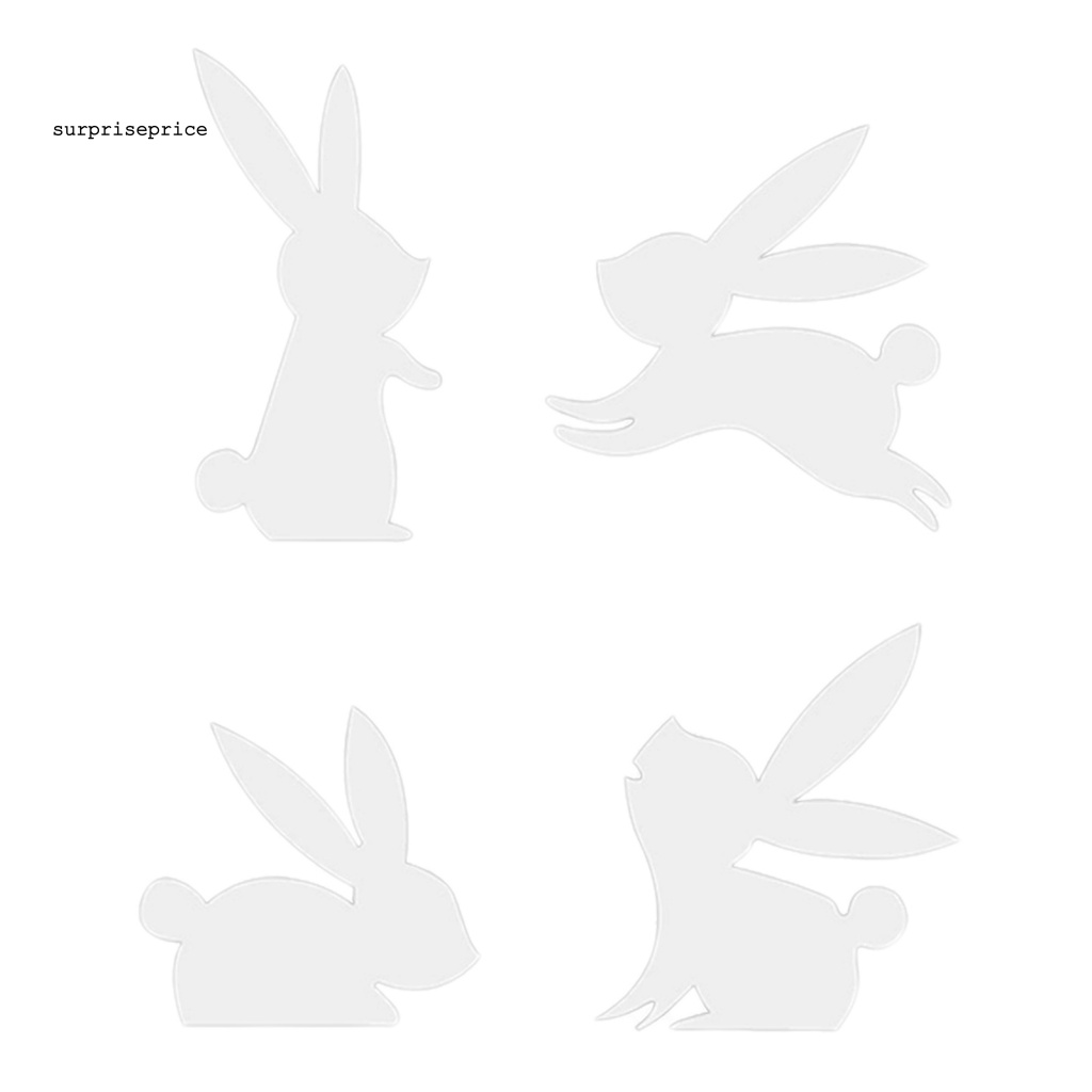 Bộ 4 Miếng Dán Acrylic Tráng Gương 3D Tự Dính Có Thể Tháo Gỡ Dùng Trang Trí Nhà Cửa