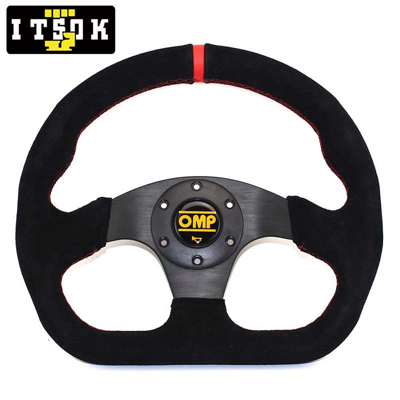 Vô Lăng Xe Hơi Thể Thao Chữ D Màu Đen 13 Inch 325mm