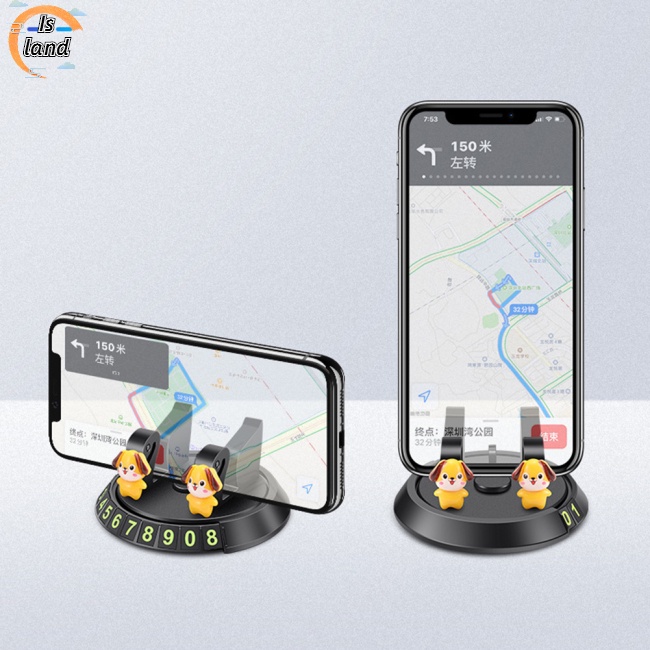 Giá Đỡ Biển Số Xe Hơi Tự Dính Xoay 360 Độ In Họa Tiết Hoạt Hình Dễ Thương