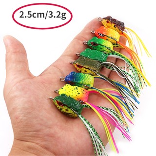 Mồi Câu Cá Giả Hình Ếch Sấm Sét Mềm 2.5cm / 3.2g