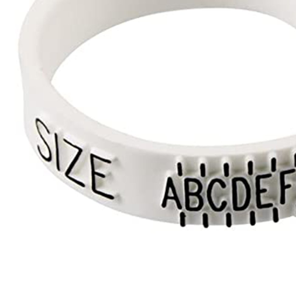 Size Ring Sizer Measure Finger Size Plastic Finger Sizing Measurement Belt