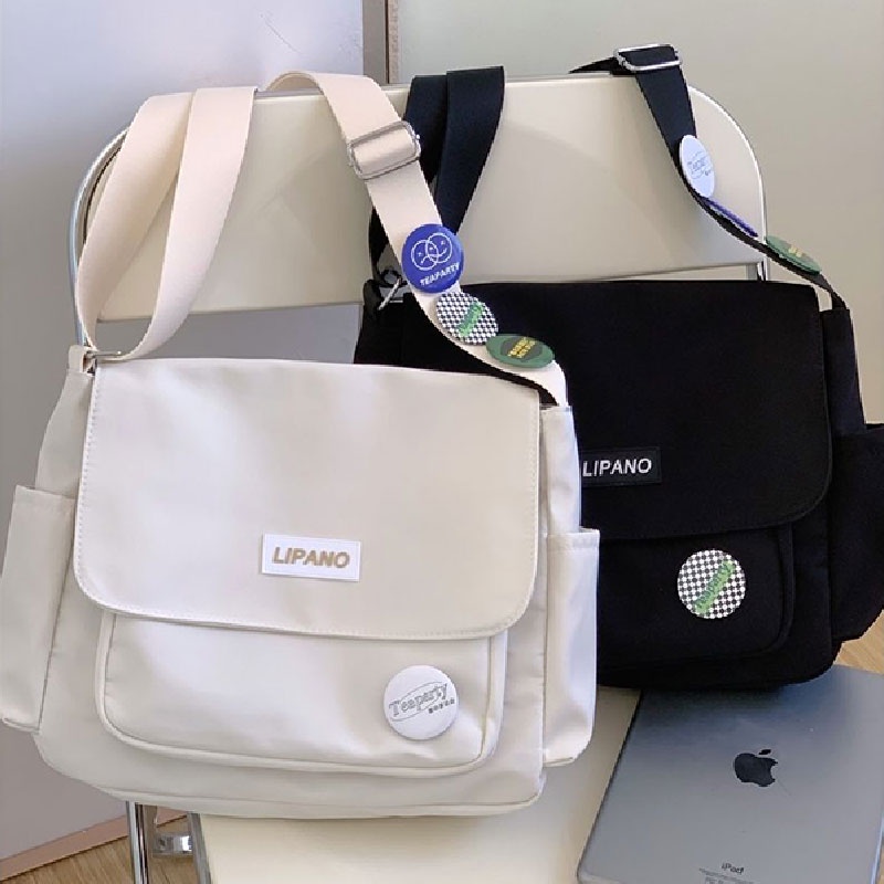 BEIBAOBAO Túi Da Đeo Chéo Phong Cách Nhật Bản Năng Động Trẻ Trung Dành Cho Nam