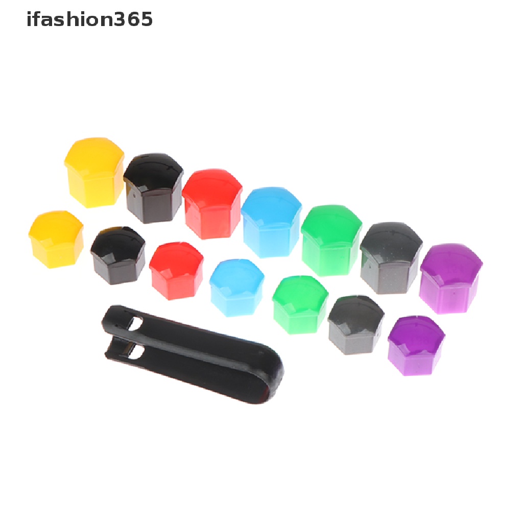 Set 20 Nắp Đậy Trục Bánh Xe Hơi 17 / 19mm + Dụng Cụ Tháo Gỡ Tiện Lợi