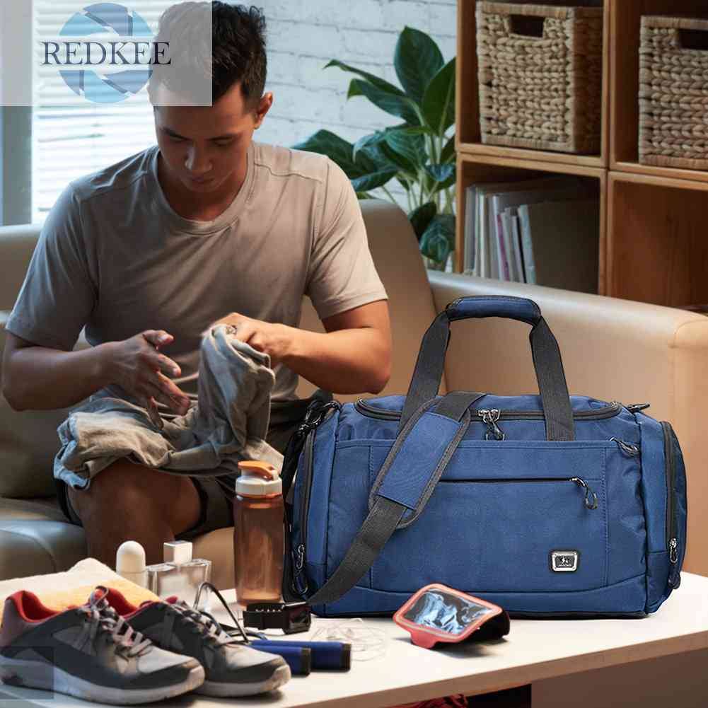 Túi Đựng Đồ Tập Thể Thao Sức Chứa Lớn Chia Ngăn Khô / Ướt Tiện Dụng Cho Nam Và