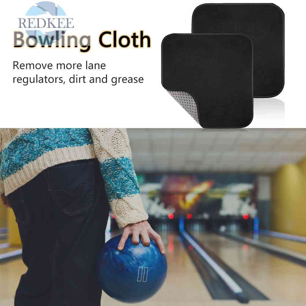 Khăn Lau Bóng Bowling Bằng Sợi Micro Mềm Mại Gọn Nhẹ Màu Đen Tiện Dụng