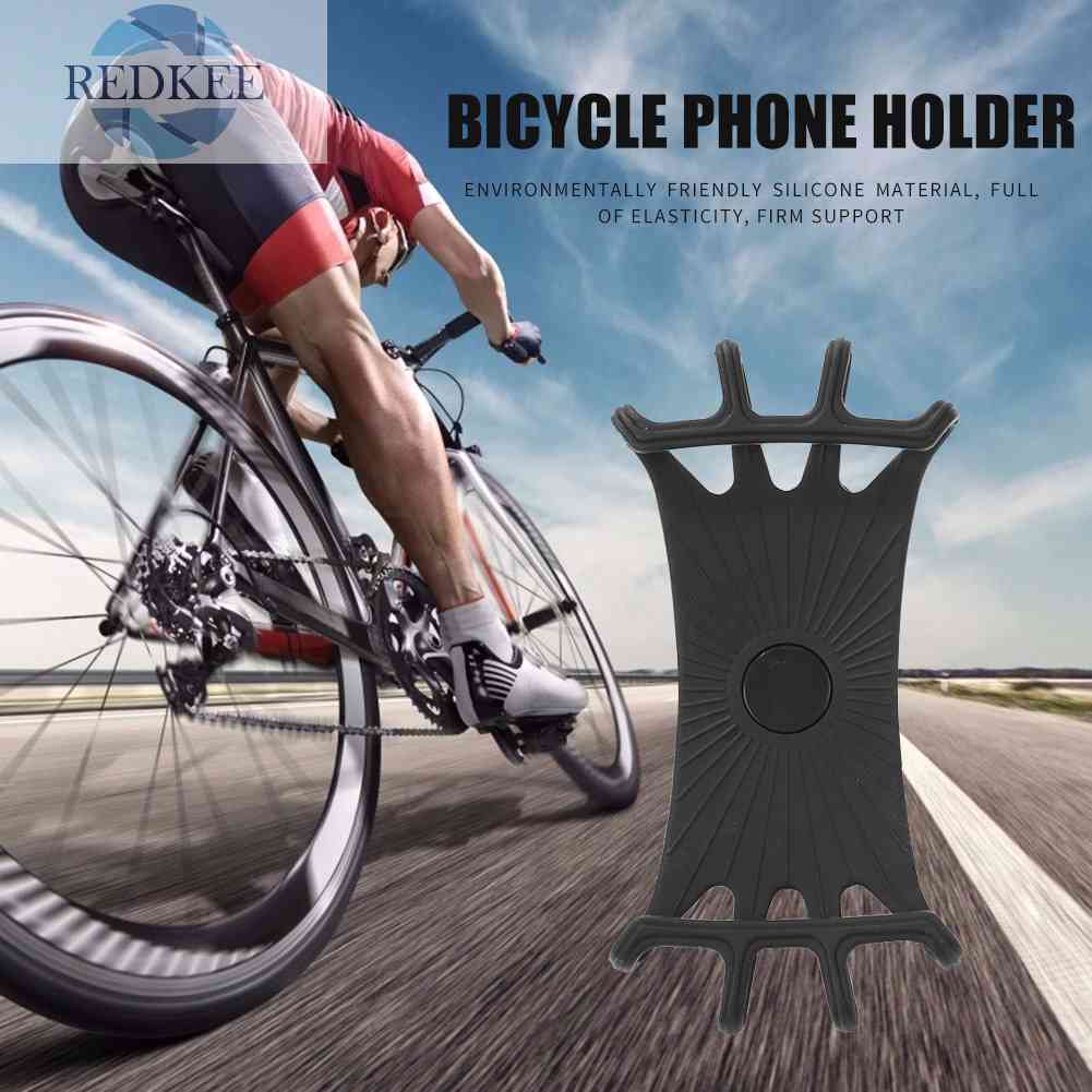 Giá Đỡ Điện Thoại Bằng Silicone Gắn Tay Lái Xe Đạp