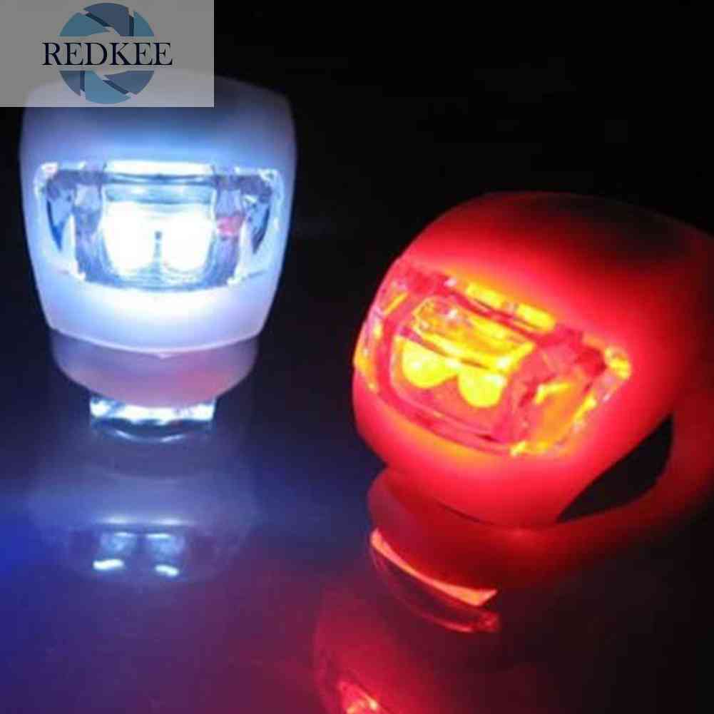 2 Đèn LED Cảnh Báo An Toàn Chống Nước Cho Xe Đạp