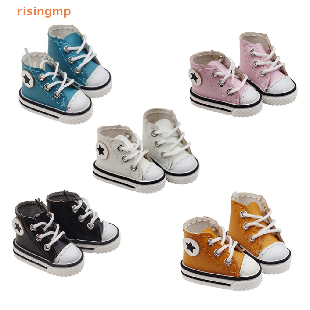 1 Đôi Giày Canvas Mini Thời Trang Cho Búp Bê